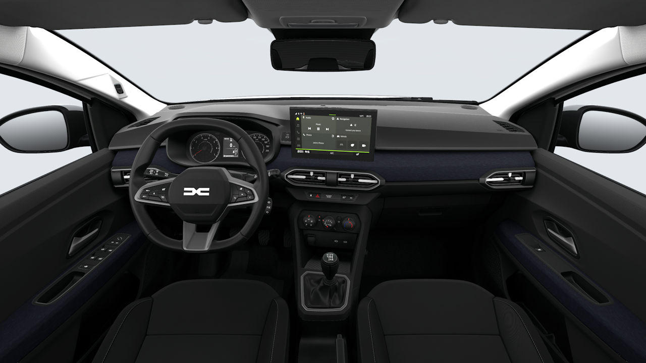 Melna tekstila salona apdare