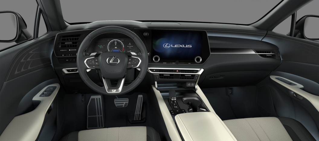 Black & White F SPORT leather with F Aluminium inlays (LC04)