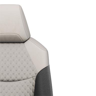 Черные тканевые сиденья с серыми вставками (FB10)
