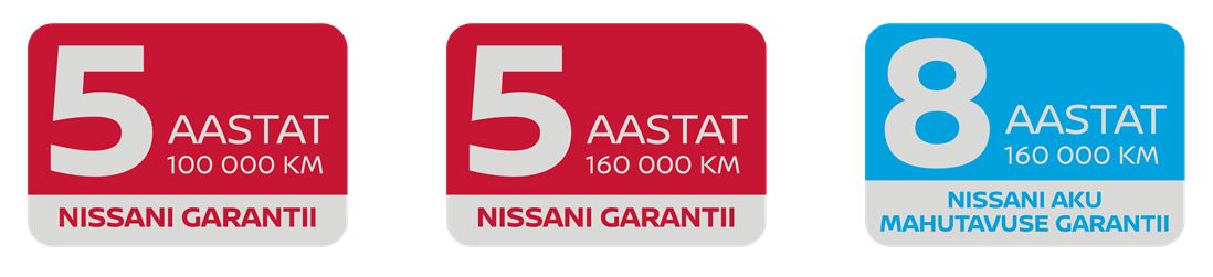 Nissani garantii uutele sõidu- ja elektriautodele