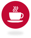 Du tar en kopp kaffe medan du väntar