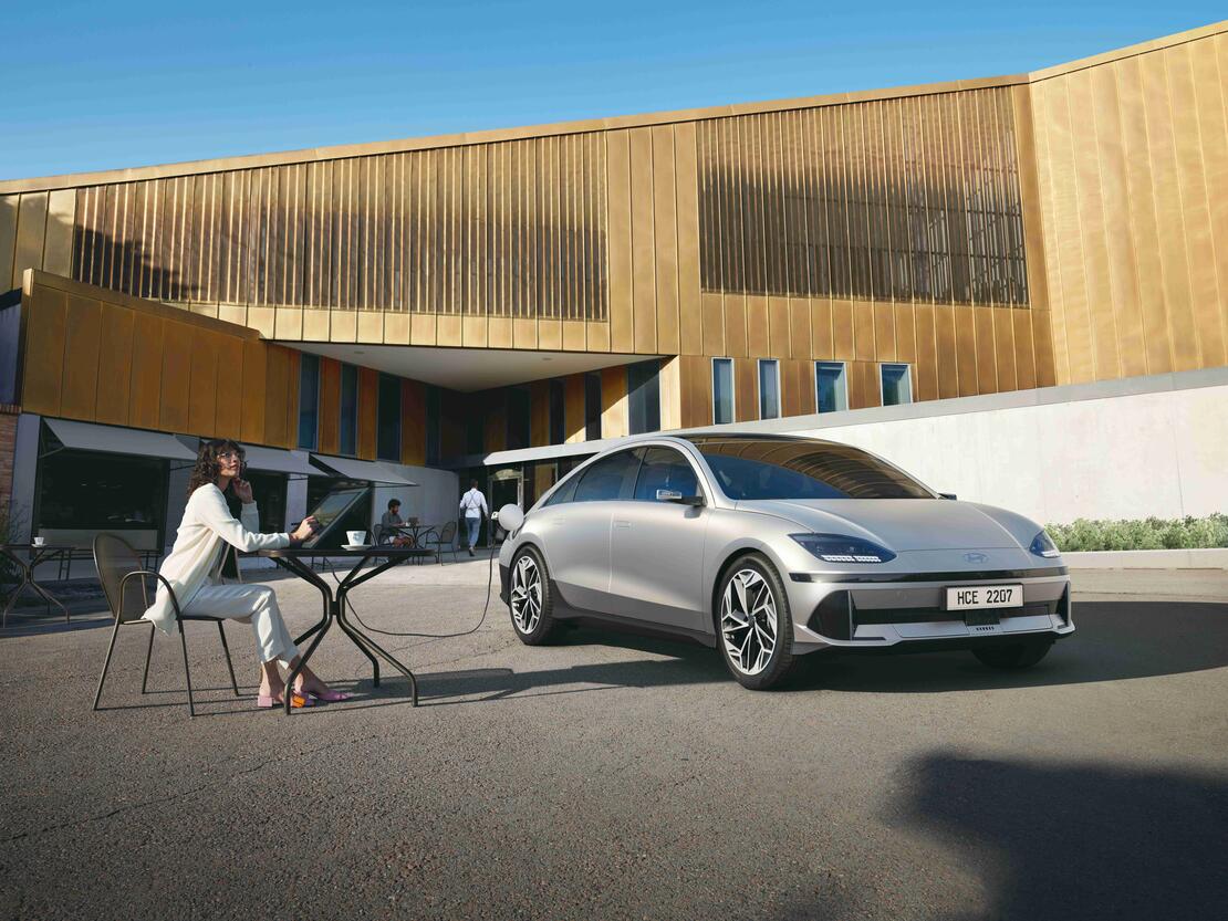 HYUNDAI IONIQ6 didelė galia ir energijos atsargos