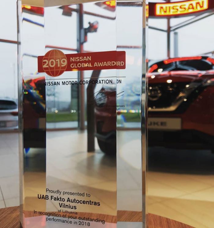 Geriausia atstovybe 2019 Fakto Auto nissan