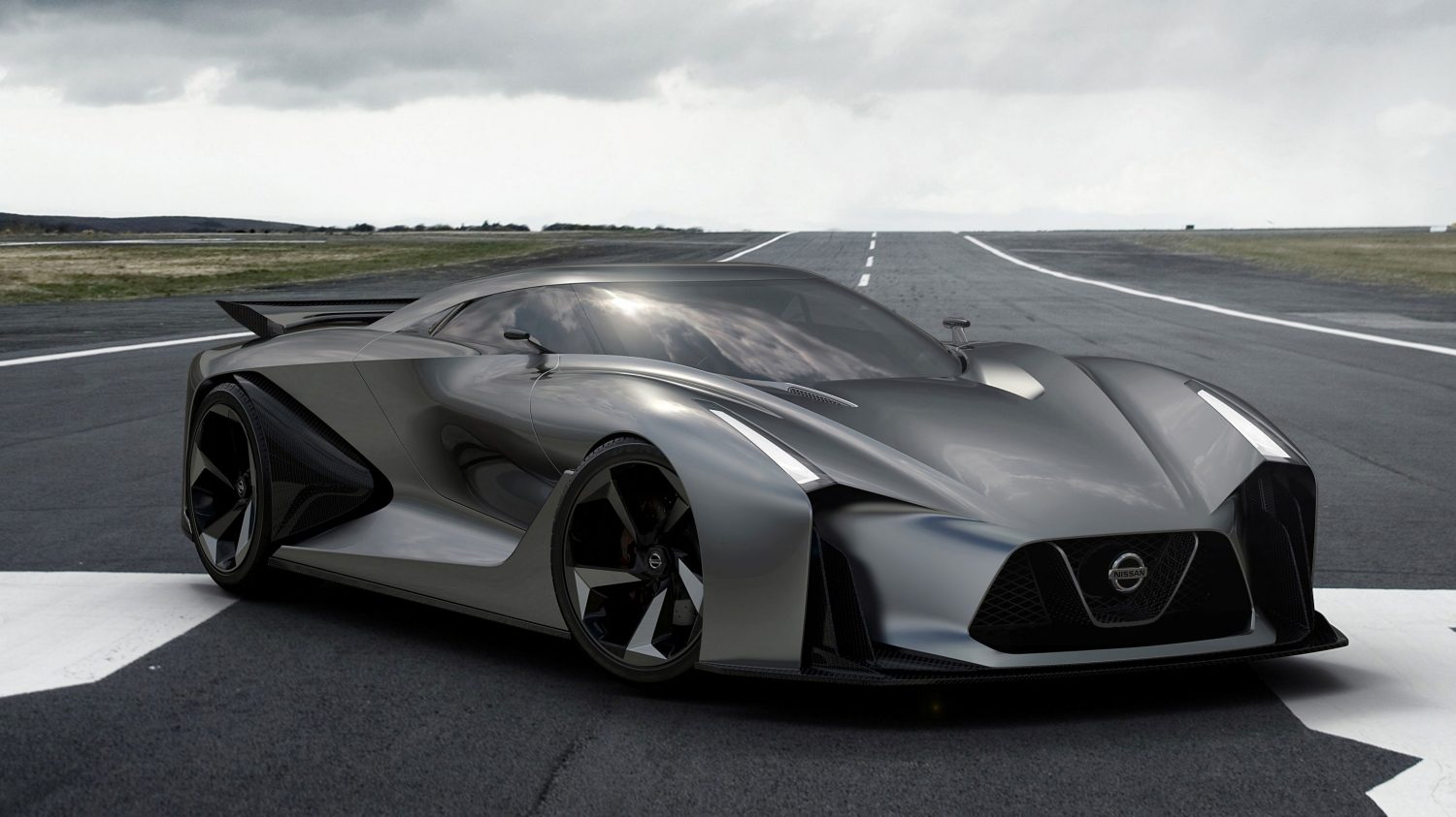 Susipažinkite su NISSAN CONCEPT 2020 Vision Gran Turismo – 3/4 vaizdas iš priekio