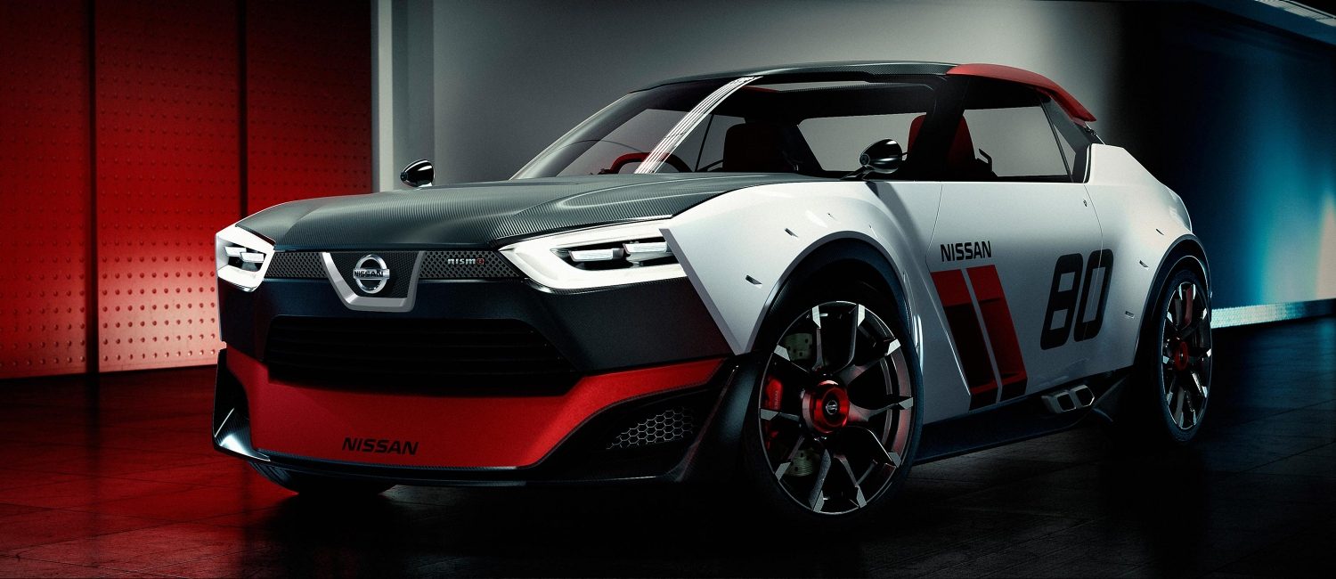 Susipažinkite su „Nissan“ – koncepcinis automobilis – „IDx NISMO“ – 3/4 vaizdas iš priekio