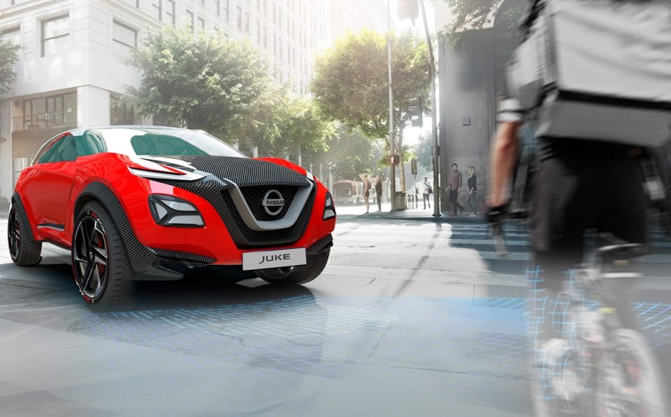 Naujasis Nissan Juke integruotos saugos technologijos