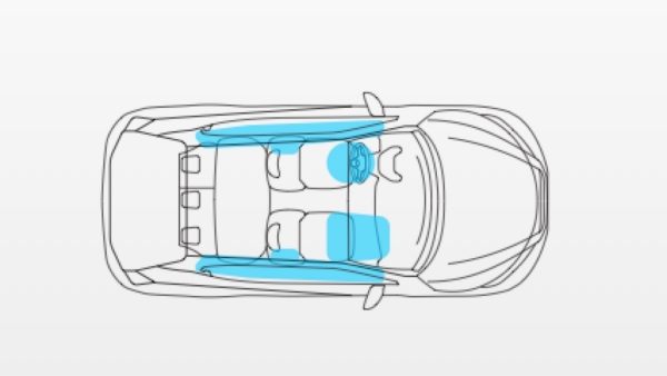Naujasis Nissan Juke šešios oro pagalvės