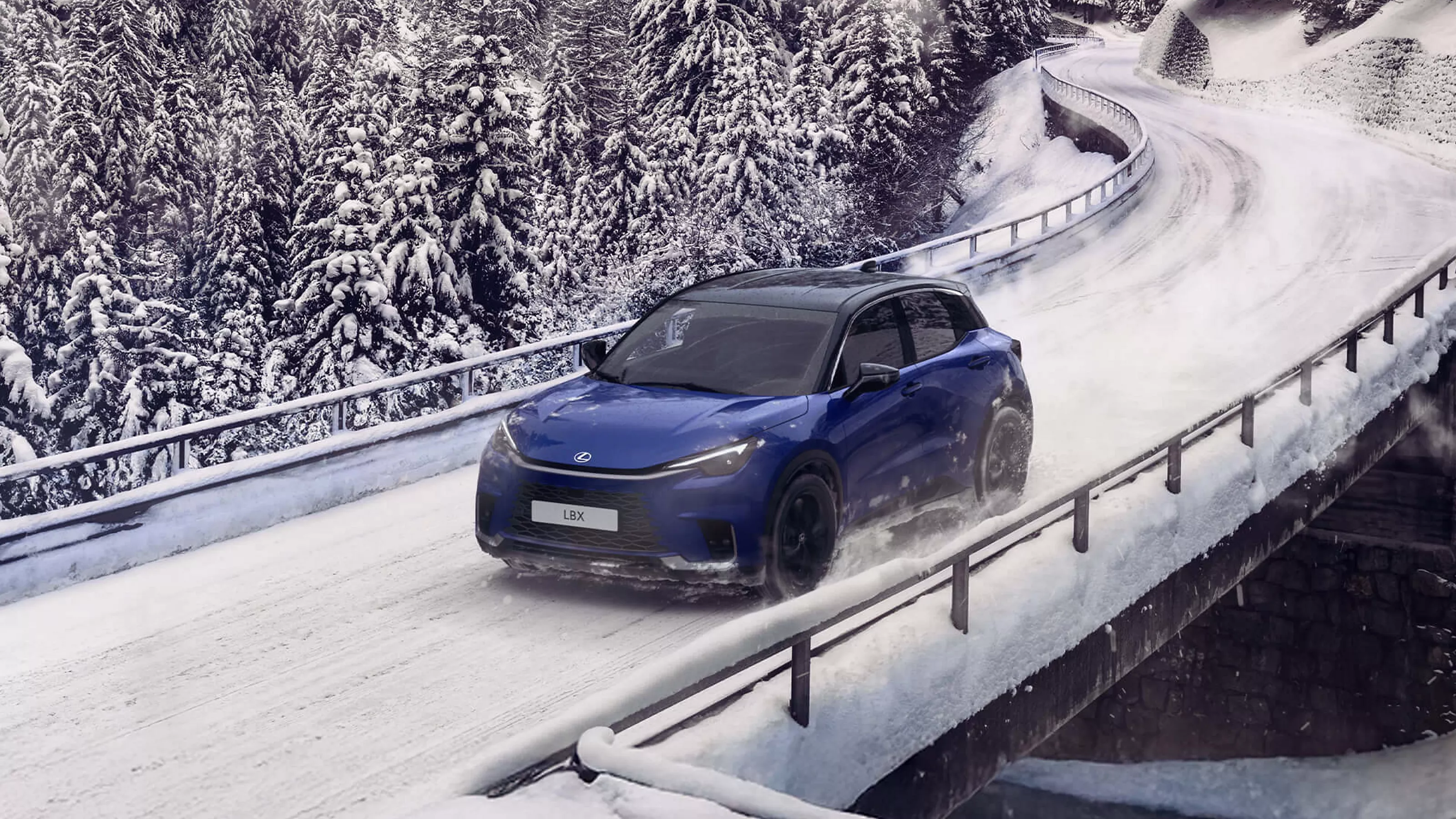 Lexus LBX snow