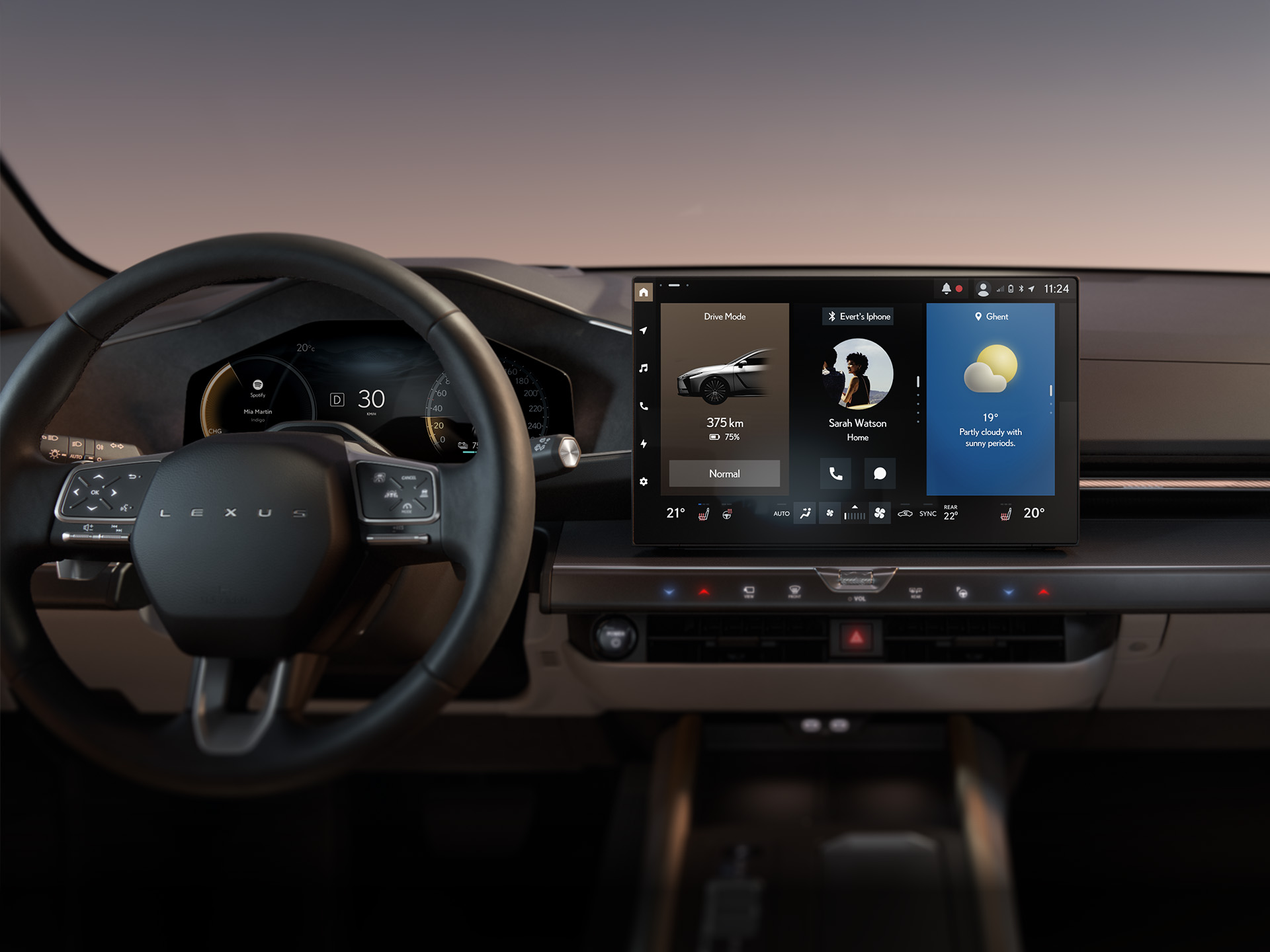 Lexus ES Electric touchscreen